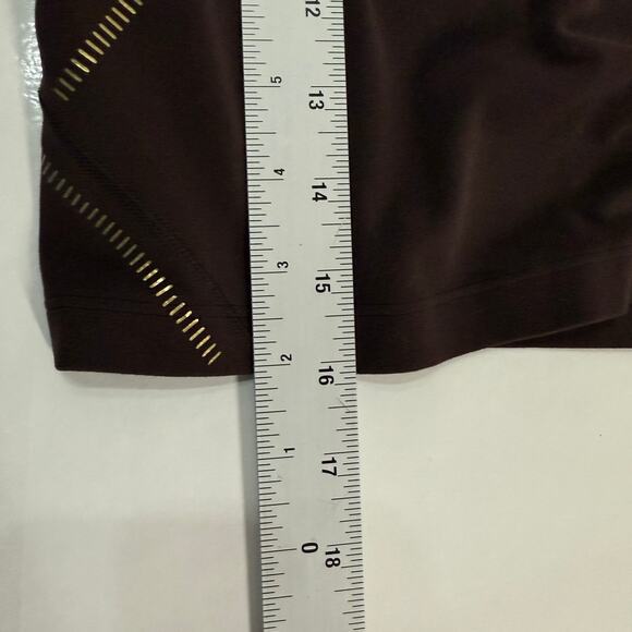 Lululemon 10 Align Tank Sport Bra Gold French Press Chocolate Brown Active Gym - Picture 6 of 8